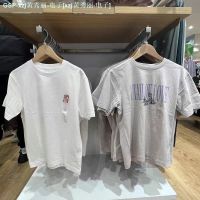 UNIQLO เสื้อยืดพิมพ์ลายฤดูร้อน2023แขนแขนสั้นคอกลมสี่สี