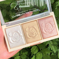 Rose Diamond High Powder Palette Glitter Face Contour Brighten Makeup Shimmer Illuminate High MakeupTool