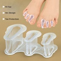 ◙✥▼ 1Pair Hammer Gel Thumb Foot Care Splitter Bunion Corrector Silicone Overlap Separators Hallux Valgus Toe Orthosis Clip Pads