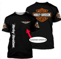 Personalized harley full printing tshirtsize s-5xl