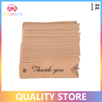 [Eleanor] 100 VINTAGE kraft Paper Tags ของขวัญราคา CRAFT Card ชื่อ DIY Tags Wedding Favor