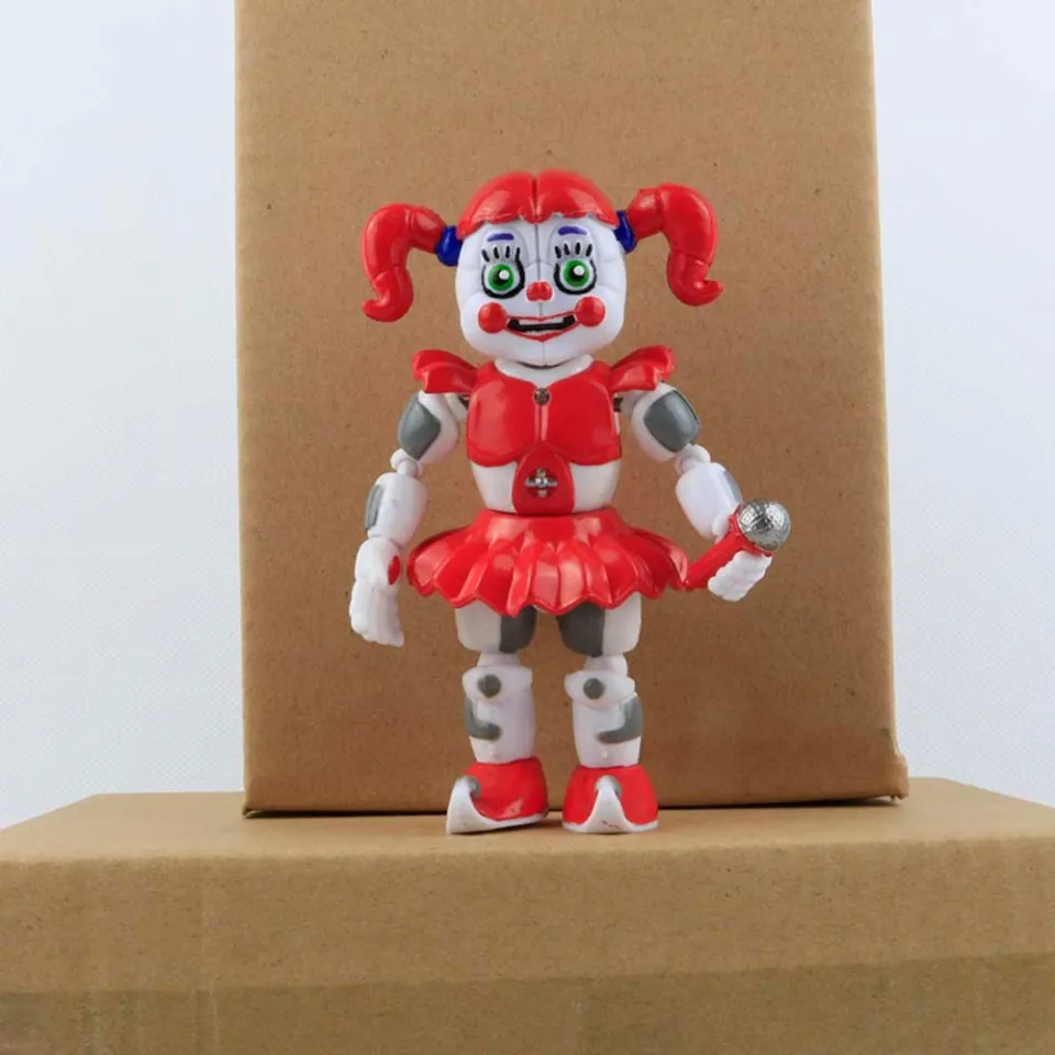 GOTEDE Toy Gift Movable joints Sister Location Funtime Chica Freddy Bear  Figure Toy Rabbit Car Decorations Action Figure Figures Model Five Nights  at Freddy's Collectible Model