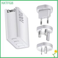 NXTFGB แท็บเล็ต USB-A หมุดพับได้ ที่ชาร์จ100W Gan Pd ชาร์จเร็ว อะแดปเตอร์ Dual Type C