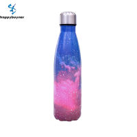 Happybuyner 500ml Portable Travel Stainless Steel Thermo Water Bottle Thermal Cold Cup Outdoor Exercise Bike Sports Water Bottles