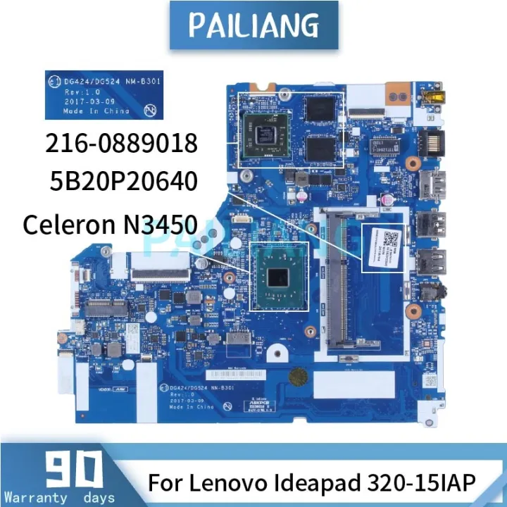 For Lenovo Ideapad 320 15iap Celeron N3450 Laptop Motherboard 15b20p20640 Nm B301 Sr2z6 216