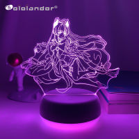 3d Led Lamp Genshin Impact Sangonomiya Kokomi for Kids Bedroom Decor Child Birthday Gift Genshin Impact Led Night Light Game Game