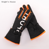 Knights House ถุงมือสกีฤดูหนาว1คู่กันน้ำ Ultralight ถุงมือสโนว์บอร์ดรถจักรยานยนต์ขี่