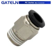 10 pcs PC series Male Connector PC6-01 6-02 8-02 PC4-m5 10-02 Air Connectors Male Hose Fittings Straight Push In Fittings