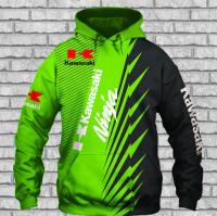 （ALL IN STOCK XZX）  MENS Kawasaki 3D Hoodie/Great Design 04  (Free customized name logo for private chat, can be changed with or without zipper)