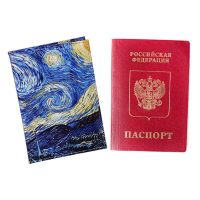 Art Starry Sky Passport Cover van gogh Classical Travel Women Passport Holder Desinger ID Passport Case Card Holders