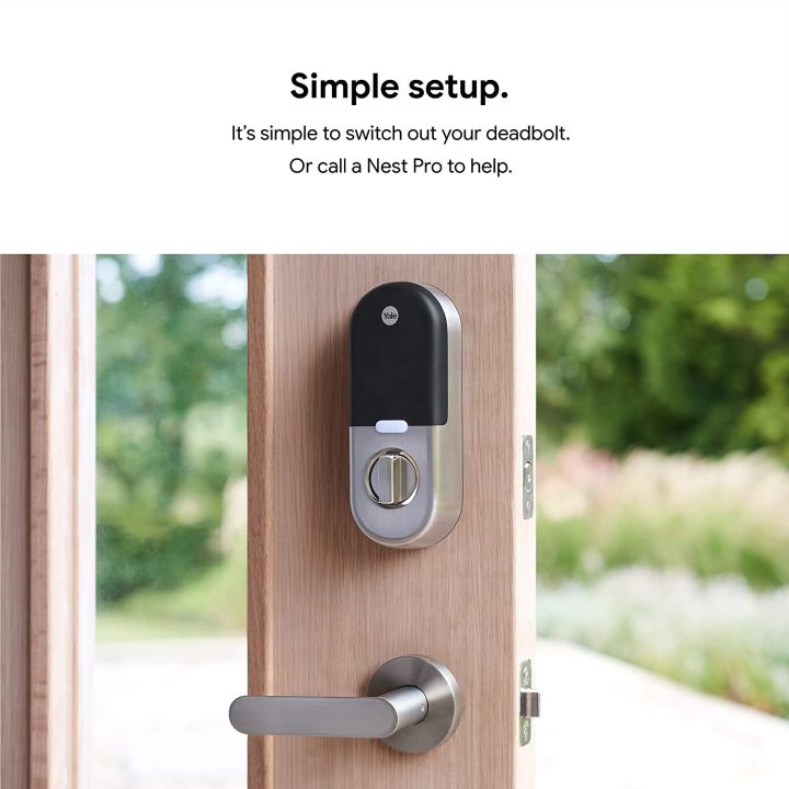 google-nest-x-yale-lock-กลอนประตูอัจฉริยะ-รองรับ-nest-connect-ควบคุมผ่านแอพ-และกดรหัสประตู