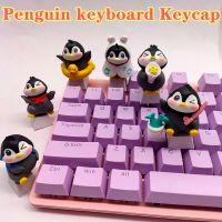 Cute Kawaii Anime Penguin Cartoon Cherry Mx KeyCaps For Backlit Mechanical Keyboard Caps Decoration Accessories