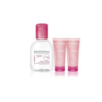 Bioderma Sensibio H2O 100 ml + Sensibio Gel Moussant 8 ml x 2 คลีนซิ่งและเจลล้างหน้าสูตรไมเซล่า สำหรับผิวแพ้ง่าย