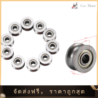 【Clearance Sale】10x U624ZZ U-Grooves Ball Bearing Guide Pulley สำหรับ Rail Track Linear 4 * 13 * 7mm is