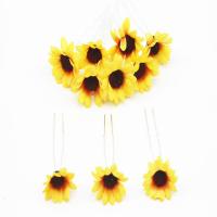 Sunflower Hairpin U Shaped Fork Bridal Simulation Flower R4R5