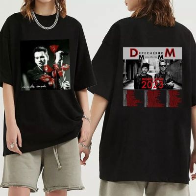 Depeche Mode Memento Mori World Tour 2023เสื้อยืดพิมพ์ลายแฟชั่นสำหรับผู้หญิง100% ผ้าฝ้ายฤดูร้อนคอกลมราคาถูกขายส่งตลกเสื้อยืดแบรนด์2023เสื้อยืดผู้ชาย Unisex Xs-3xl ป๊อป