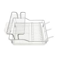 ?ยอดนิยม!! ชั้นคว่ำจาน อะลูมิเนียม 2 ชั้น TA-1008F ชั้นวางของในครัว DISH DRAINER STAND UNIT ALUMINUM 2 TIER TA1008F