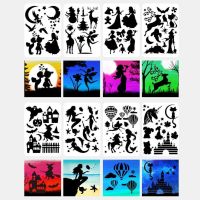 16 Pcs/set A4 Dream Silhouette Painting Template Fast Draw Stencil Art Templates Plastic PET Material Fast Draw Templates