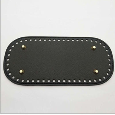 52 22x10cm Accessories DIY Leather Bag PU With Holes Long Knitted Bottom