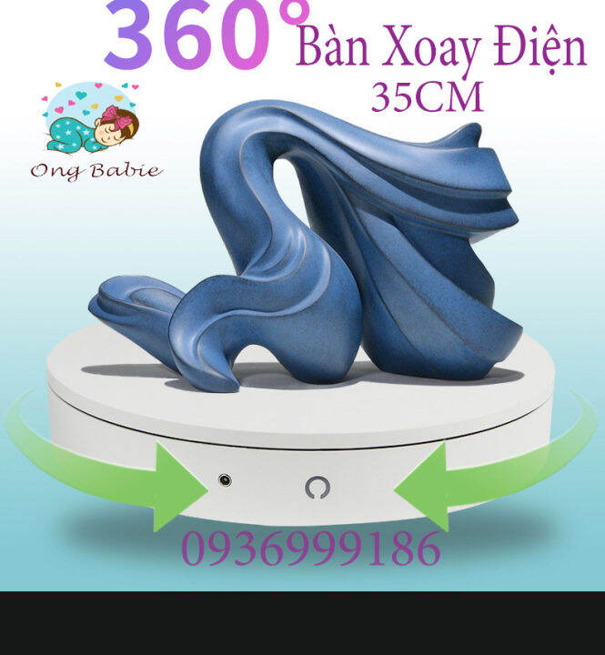 Đế Xoay Trưng Bày Chụp Ảnh Sản Phẩm Quay 360 Độ Xoay Trái Phải Size 35Cm -  Chịu Tải 80Kg | Lazada.Vn