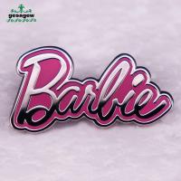 GESAGEW โลหะผสมอัลลอยด์ 90s Babe Barbie PIN ประณีตประณีตประณีต สีชมพูอมชมพู ตุ๊กตาบาร์บี้เคลือบเข็มกลัด แฟชั่นสำหรับผู้หญิง ป้ายสัญลักษณ์ อุปกรณ์เสริมเสริม