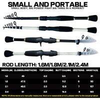 GHOTDA 1.6M 1.8M 2.1M 2.4M,แท่งเหยื่อหมุนสามารถ Joran Pancing Carbon ได้อย่างรวดเร็วเหยื่อตกปลามีประสิทธิภาพ