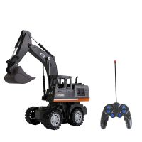☈∈☜ jiozpdn055186 Crianças simulação liga de controle remoto escavadeira carro brinquedo presentes para crianças