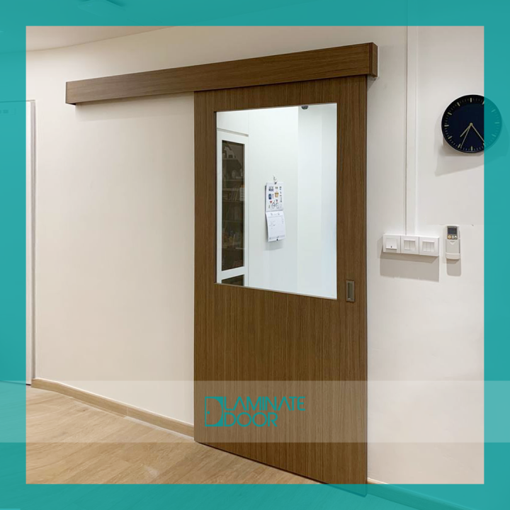 Natural Wooden Sliding Glass Door01 Lazada Singapore