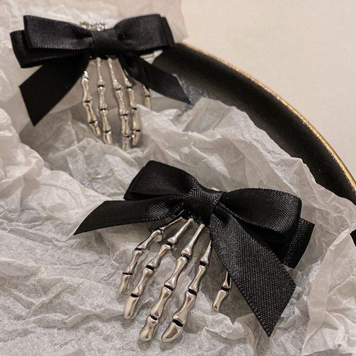 cw-clip-bow-hand-hairpin-punk-gothic-hair-hairclips-accessories