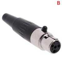 UNI ?Hot Sale?1Pc Mini XLR 3 4 Pin Female Plug Small XLR Audio Microphone Connector for MIC