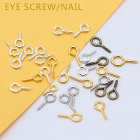 200p 8/10/12/13mm eye Eye Peg Bail Top pins eyepins Clasps Hook Eyelets Screw Threaded gold silver bronze Jewelry Findings