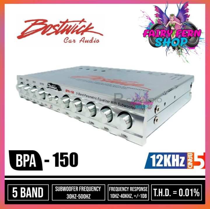 ตัวเทพ-bostwick-ปรีแอมป์-5แบนด์-bpa-150-ปรีแอมป์เสียงดี-เสียงดีๆ-เบสแรงๆ-แยกซับอิสระ-ปรีปรับเสียง-ปรีแอมป์ติดรถยนต์-ปรีแอมป์-เครื่องเสียง