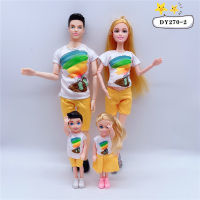 5-Person family couple combination = 11.5 inch pregnant woman doll momdaddygirlboybaby suitable for childrens Christmas gif