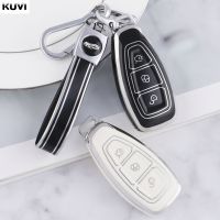 New TPU Car Smart Key Case Cover Shell For Ford Focus 3 4 ST Mondeo MK3 MK4 Fiesta Fusion Kuga Ecosport Protect Fob Keychain