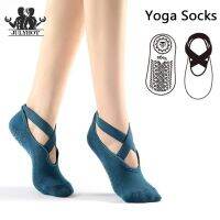 【YD】 Socks for Anti-Slip Grips   Straps Bandage Cotton Ideal Pilates Barre Ballet Barefoot Workout