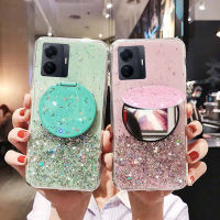 เคสสำหรับ VIVO Iqoo Z6 Lite Sparking Star Moon ซิลิโคนนิ่มกระจกโปร่งใสกันตกสำหรับ VIVO Iqoo Z6 Lite ฝาหลัง