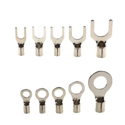 320Pcs Y-shaped U-shaped O-Shaped Round Fork Bare OT UT Copper Crimping Terminals  Cold-pressed Terminal Electrical Connectors