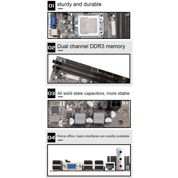 เมนบอร์ดเสถียรภาพสูงแผงวงจรคอมพิวเตอร์-m-atx-สำหรับเดสก์ท็อปสำหรับคอมพิวเตอร์