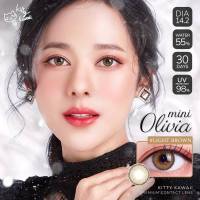 Mini Olivia Light Brown (x) มินิ สีน้ำตาล น้ำตาล Kitty Kawaii ค่าอมน้ำสูง Contact Lens คอนแทคเลนส์ ค่าสายตา สายตาสั้น