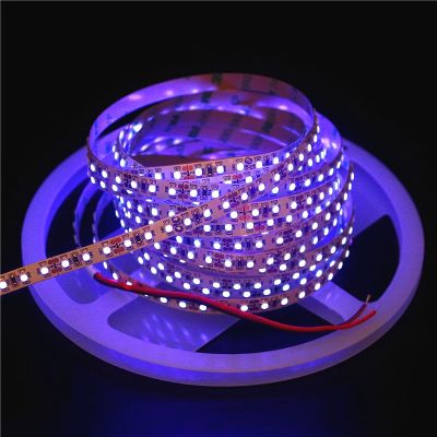 0.5m 1m 2m 3m 4m 5m 12V UV LED Strip SMD 5050 3528 2835 Black Flexible LED light 60leds/m 120leds/m Ultraviolet Ray Tape Lamp Rechargeable Flashlights