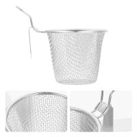 Fine Mesh Colander Noodles Pasta Basket Dumpling Strainer Stainless Hot- Pot Separating Spaghetti Asian Spider Steel Colanders Food Strainers