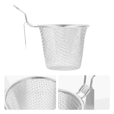 Fine Mesh Colander Noodles Pasta Basket Dumpling Strainer Stainless Hot- Pot Separating Spaghetti Asian Spider Steel Colanders Food Strainers