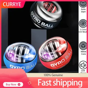 Force Power Gyro Ball LED Multi-Color Auto-Start Arm Exercise Ball Muscle  Train