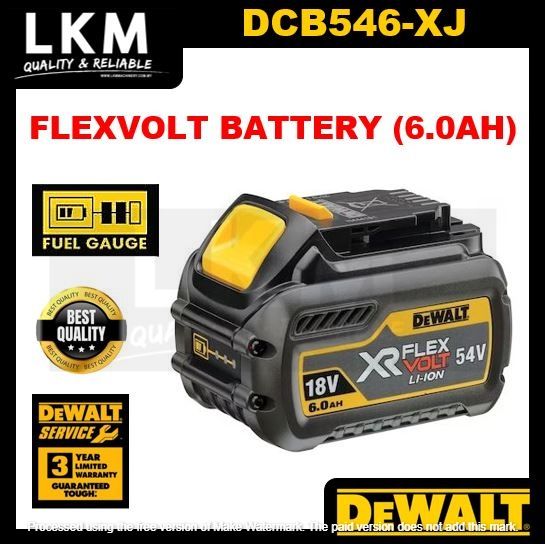 Dewalt Dcb546 Xj Flexvolt Battery 60ah Lazada 1838