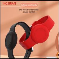 KONSIRAN กันน้ำกันน้ำได้ สายนาฬิกาสำหรับ airtag เครื่องติดตามเด็ก ปรับได้ปรับได้ Finger Bubble stress reliever bands ของขวัญสำหรับเด็ก ป้องกันรอยขีดข่วน ปลอกหุ้มป้องกัน สายรัดข้อมือ