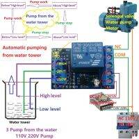 2 in 1 ปั๊มน้ำอัตโนมัติ Controller DC 12V Liquid เซ็นเซอร์ระดับสวิทช์รีเลย์โมดูลสำหรับมอเตอร์ถังปลา waterhouse Irriga-Jiieu