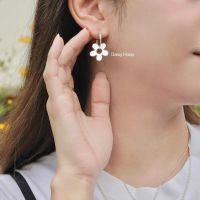 Daisy Hoops Earrings ต่างหูเงินแท้/silver925/ต่างหูห่วง