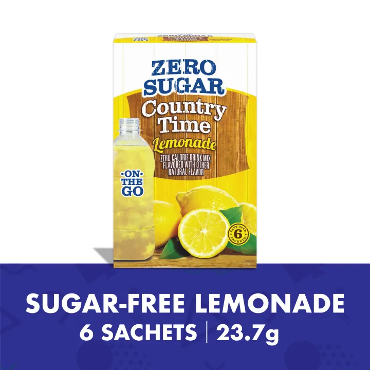 Country Time Zero Sugar Lemonade Drink (0.83Oz/ 23.7g) - 6 Packets per ...