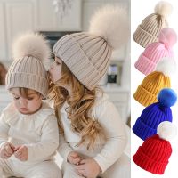 Winter Warm Big Pompom Baby Knitted Hat Cute Hairball Newborn Infant Boys Girls Hat Bonnet Solid Color Kids Cap Beanie Gorras