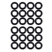 Black 9mm x 2.0mm Rubber Seals Oil Seal O Rings 24 PCS